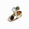 Bague 52 Bague Tutti Frutti en or jaune 18 carats et pierres fines colorées 58 Facettes