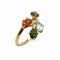 Bague 52 Bague Tutti Frutti en or jaune 18 carats et pierres fines colorées 58 Facettes