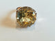 Bague 50 Bague vintage en or rose 18 carats sertie d’une pierre jaune 58 Facettes 004