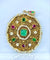 Pendentif Pendentif en or jaune 18 carats avec émeraude et perles 58 Facettes AB678