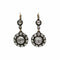 Boucles d'oreilles Boucles d’oreilles anciennes XIXe en or 14K et diamants taille rose 58 Facettes 1224