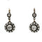 Boucles d'oreilles Boucles d’oreilles anciennes XIXe en or 14K et diamants taille rose 58 Facettes 1224