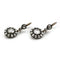 Boucles d'oreilles Boucles d’oreilles anciennes XIXe en or 14K et diamants taille rose 58 Facettes 1224