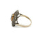 Bague 56 Bague en or jaune 14K avec saphir et diamants 58 Facettes 1055