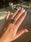 Bague 56 Bague en or jaune 14K avec saphir et diamants 58 Facettes 1055