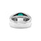 Bague 51 Bague or blanc, émeraude et diamants. 58 Facettes 35347