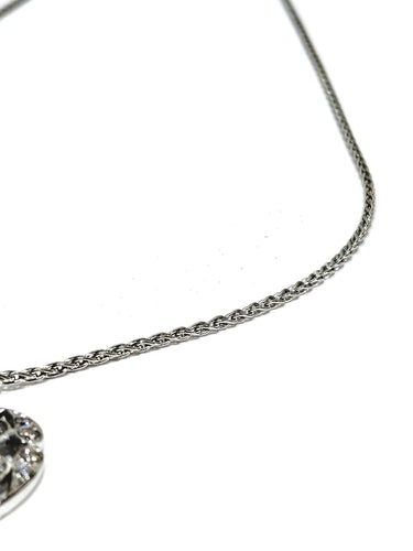 Collier Collier cœur - Pendentif en or blanc 750 et diamants 58 Facettes 1716769