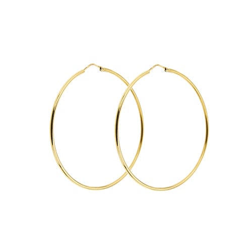 Boucles d'oreilles Boucles d’oreilles créoles grandes en or jaune 18 ct 58 Facettes 41064