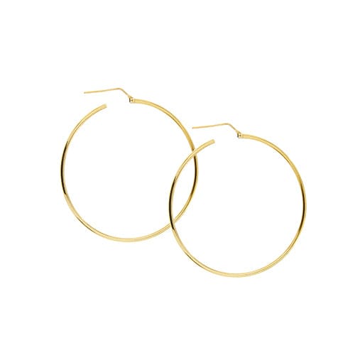 Boucles d'oreilles Boucles d’oreilles créoles grandes en or jaune 18 ct 58 Facettes 41064
