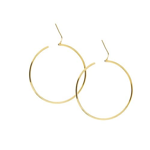 Boucles d'oreilles Boucles d’oreilles créoles grandes en or jaune 18 ct 58 Facettes 41064