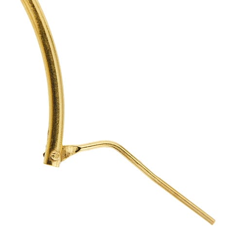 Boucles d'oreilles Boucles d’oreilles créoles grandes en or jaune 18 ct 58 Facettes 41064