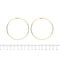 Boucles d'oreilles Boucles d’oreilles créoles très grandes en or jaune 18 ct 58 Facettes 35199