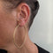 Boucles d'oreilles Boucles d’oreilles créoles très grandes en or jaune 18 ct 58 Facettes 35199