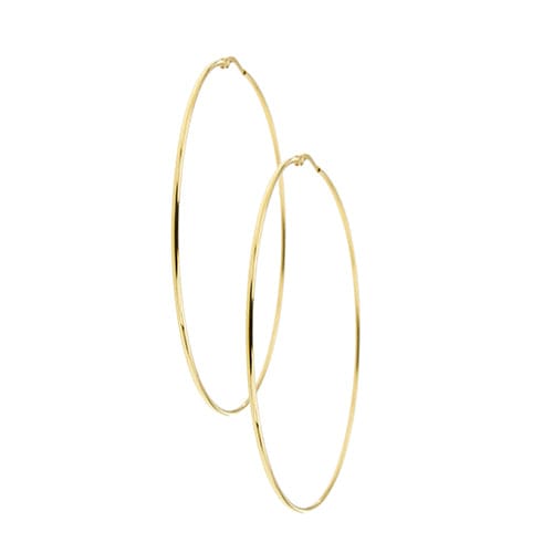 Boucles d'oreilles Boucles d’oreilles créoles très grandes en or jaune 18 ct 58 Facettes 35199