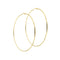Boucles d'oreilles Boucles d’oreilles créoles très grandes en or jaune 18 ct 58 Facettes 35199