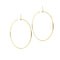 Boucles d'oreilles Boucles d’oreilles créoles très grandes en or jaune 18 ct 58 Facettes 35199