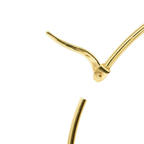 Boucles d'oreilles Boucles d’oreilles créoles très grandes en or jaune 18 ct 58 Facettes 35199