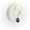 Boucles d'oreilles Hidalgo - Boucles d’oreilles fleur-de-lis en or blanc 18K, émail et diamants 58 Facettes
