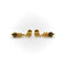 Boucles d'oreilles Cannetille indienne - Boucles d’oreilles pendantes en or jaune 22K émaillé 58 Facettes