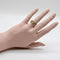 Bague Bague vintage fleurie en filigrane en or 14k et diamants 58 Facettes A20046