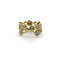 Bague Bague vintage fleurie en filigrane en or 14k et diamants 58 Facettes A20046