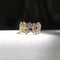 Bague Bague vintage fleurie en filigrane en or 14k et diamants 58 Facettes A20046