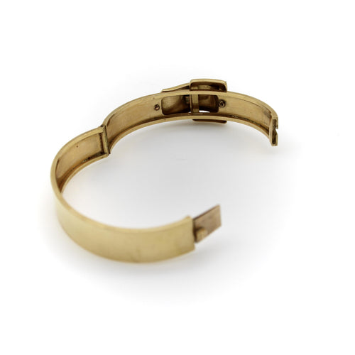Bracelet Bracelet victorien boucle et lierre émaillé en or 14K 58 Facettes A2000K