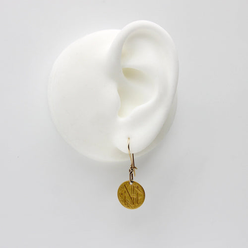 Boucles d'oreilles Époque victorienne - Boucles d’oreilles love tokens en or 22K 58 Facettes