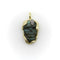 Pendentif Pendentif - Serpent entrelacé en or 14K, crâne en labradorite, diamants et rubis 58 Facettes A10038