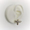 Boucles d'oreilles Boucles d’oreilles vintage - Motif X pavé de diamants en or jaune 14k 58 Facettes A20018