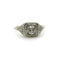 Bague Art déco - Bague de fiançailles en or blanc 18k et diamant 58 Facettes A1001V