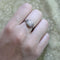 Bague Art déco - Bague de fiançailles en or blanc 18k et diamant 58 Facettes A1001V