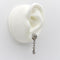 Boucles d'oreilles Époque édouardienne - Boucles d’oreilles pendantes en platine et diamants 58 Facettes A1001U