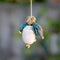 Pendentif Pendentif scarabée - Faïence et monture en or 14 carats 58 Facettes