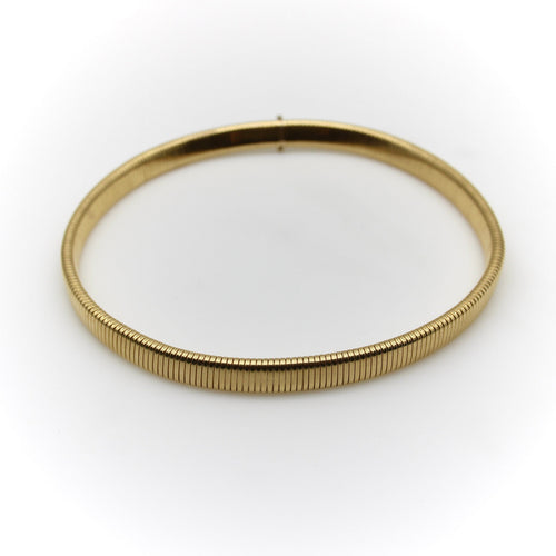 Collier tubogas vintage en or 14 carats, convertible bracelet 58 Facettes