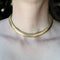 Collier tubogas vintage en or 14 carats, convertible bracelet 58 Facettes