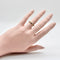 Bague Bague en or 18 carats émaillée noir et rose avec diamant 58 Facettes