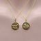 Pendentif Cute as a Button - Pendentif médaille renard en or 14K avec rubis 58 Facettes
