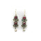 Boucles d'oreilles Giardinetti - Boucles d’oreilles pendantes en argent et or jaune 18k rubis émeraudes perles 58 Facettes