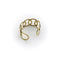 Bracelet Bracelet manchette moderniste motif cercles en or 18K, vers 1970 58 Facettes