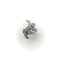 Bague Bague à motif organique en platine et diamants 58 Facettes