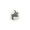 Bague Bague à motif organique en platine et diamants 58 Facettes