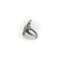 Bague Bague à motif organique en platine et diamants 58 Facettes