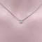 Collier Collier solitaire diamant - Or blanc 14k, serti clos 58 Facettes