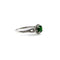 Bague Bague en or blanc 14 carats avec tsavorite et diamants 58 Facettes