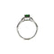 Bague Bague en or blanc 14 carats avec tsavorite et diamants 58 Facettes
