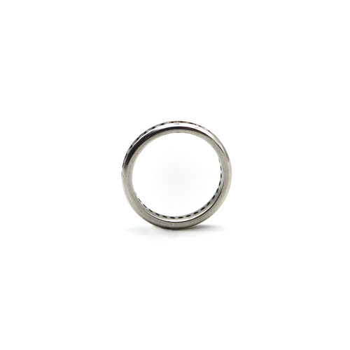 Bague Bague alliance éternité en platine et diamants 58 Facettes