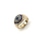 Bague 57 Époque victorienne - Bague œil protecteur en or 14K, diamants et saphirs 58 Facettes