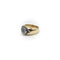 Bague 57 Époque victorienne - Bague œil protecteur en or 14K, diamants et saphirs 58 Facettes