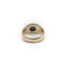 Bague 57 Époque victorienne - Bague œil protecteur en or 14K, diamants et saphirs 58 Facettes